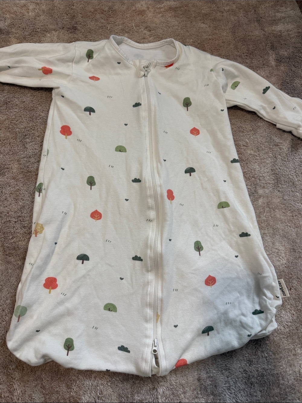 Baby Sleep Sack with Tree Print